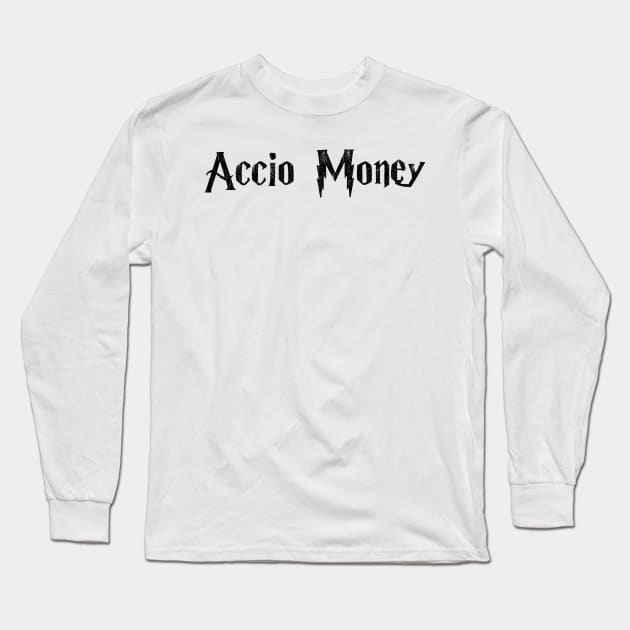 Accio Money Vintage Long Sleeve T-Shirt by Go Trends